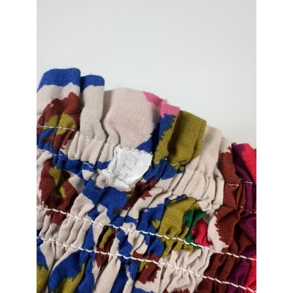 Maurices Bright Floral Smocked Poplin Midi Dress Multicolored Pockets Womens XXL - Picture 8 of 13